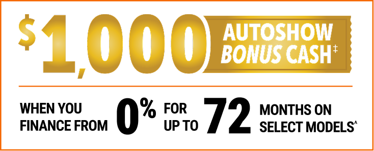Autoshow Bonus Cash